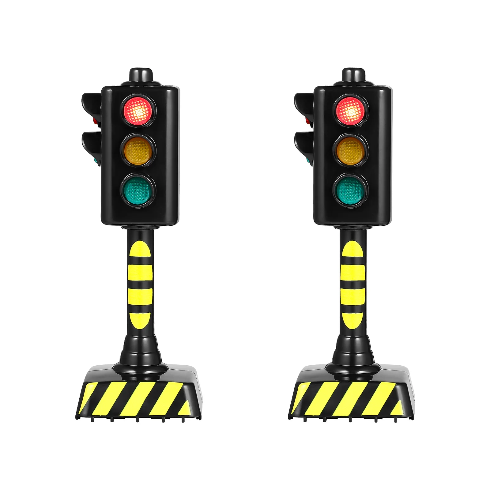 

Toy Road Signs Faux Glow Traffic Toys for Kids Plaything Safety Education Light Model Sound and