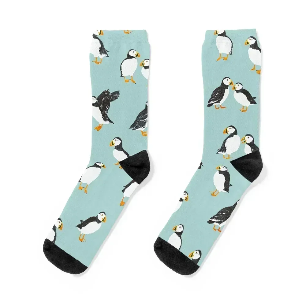 PUFFINS Socks sheer christmass gift sports stockings halloween Man Socks Women's