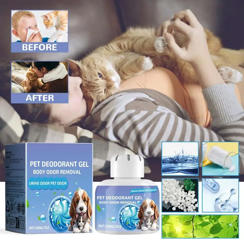 

Air Care Pet Scents Air Freshener Pet Odor Absorber Gel Pet-Friendly Air Freshening Gel Natural Plant Extract Eliminates