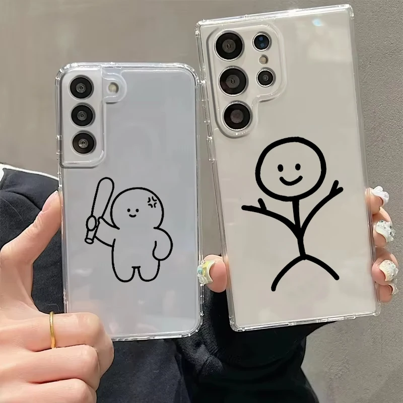 Funny Matchman Phone Case For Samsung Galaxy S26 S25 S24 Plus S23 FE S22 S21 S20 Ultra 5G S10 Soft Clear Cover