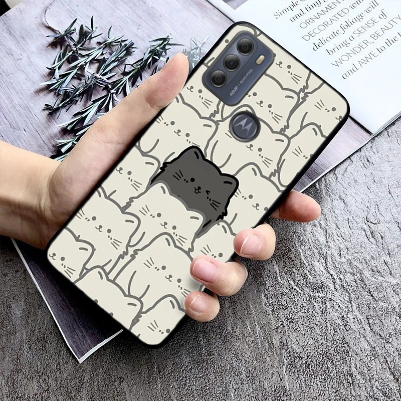 Cute Cats Phone Case ForMoto Edge 50 40 Pro Edge 40 30 Ultra Neo Fusion G Power G Stylus G Play E32 E20 E40