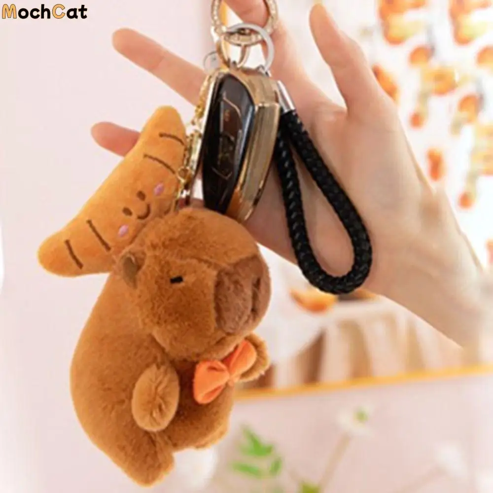 

Stretchable Capybara Plush Keychain With turtle Rotatable Plush Couple Keychains 10cm Cartoon Capybara Plush Doll Gift