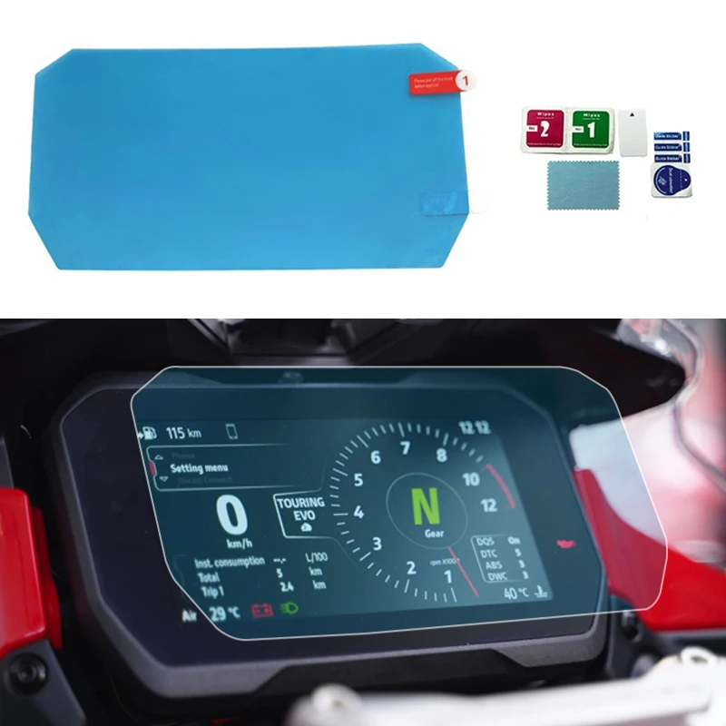 

Защита приборной панели экрана кластера от царапин, подходит для Ducati Multistrada V4 Pikes Peak v4S Sport 2021 2022 2023, пленка для инструментов