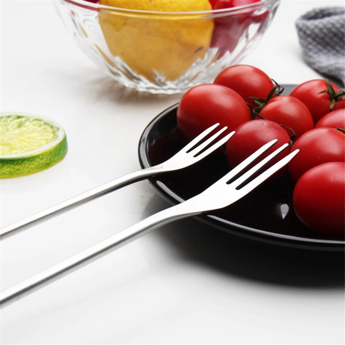 Babq 12 pçs garfo de fondue grelhar conjunto muddler para cocktails conjunto garfos de frutas reutilizáveis garfo de churrasco mergulhando sorvete fondue garfos