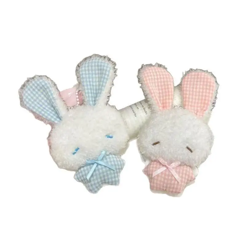 Kawaii Mini-Hasen-Plüsch-Schlüsselanhänger, Niedlicher Engel-Hase, Stofftier, Weicher Tier-Taschenanhänger, Dekoration für Kinder und Mädchen, Geschenk – Detail 5