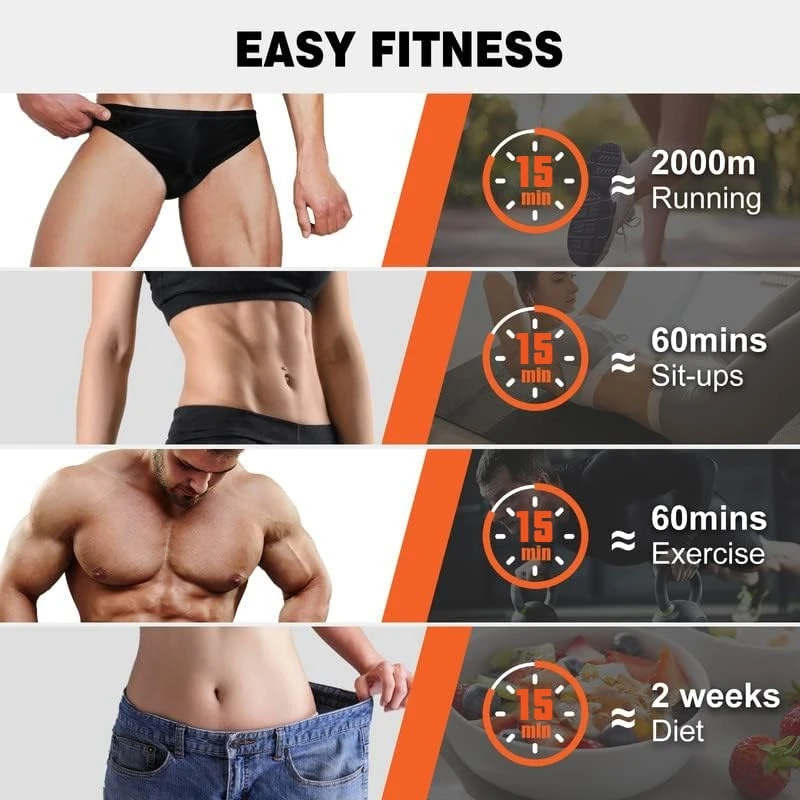 EMS Core Sculpting Device, Electric Abdominal Muscle Trainer, Home Fitness for Belly Fat Reduction & Toning