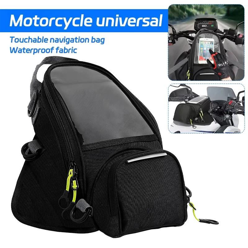 

Motorcycle Magnet Bag Touch Screen Navigation Motorbike Fuel Tank Bag Motorcycle Rider Satchel Fanny Pack Equipment