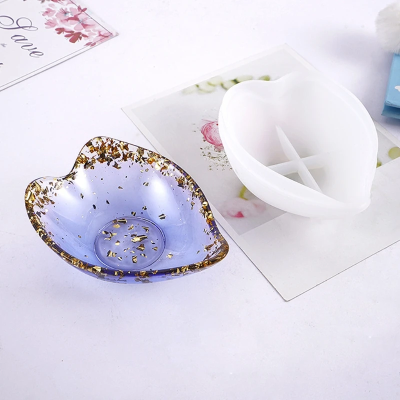 Heart Candy Dish Resin Mold Dinner Plate Dish Crystal Epoxy Resin Mold R3MC