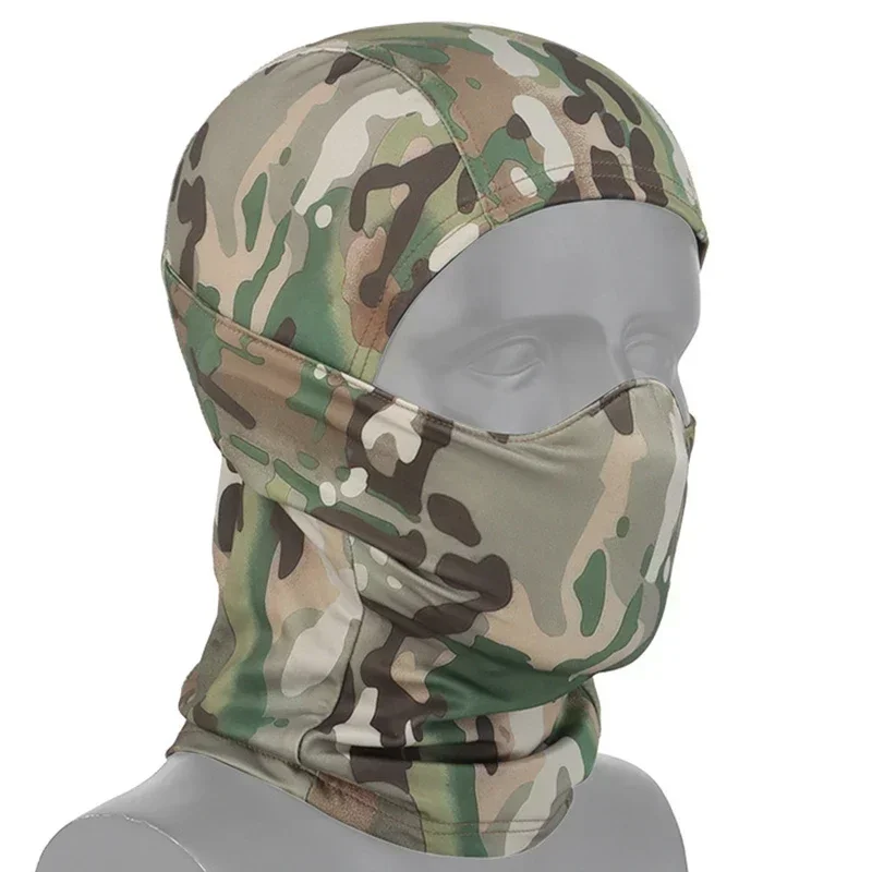 전술 풀페이스 헤드기어 슈팅 마스크, 캠핑 사냥 낚시 하이킹 야외 스포츠 CS 워게임 사이클링 페인트볼 액세서리