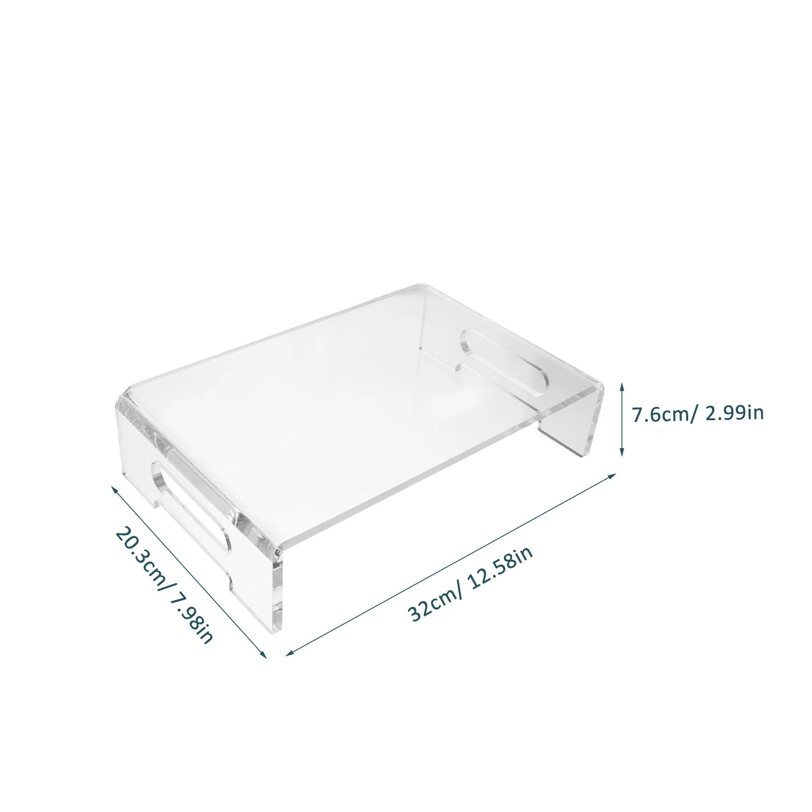 1Pcs Acrylic Desktop Monitor Stand Computer Elevated Rack for Office Home School Neck Relief Monitor Riser Rack
