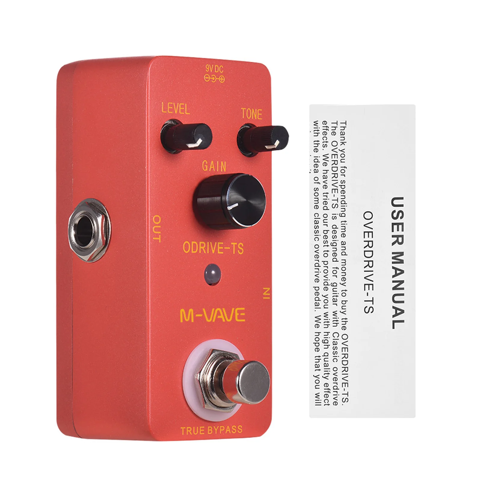 M-Vave Odrive-Ts Guitar Effect Pedal Multi Efect Pedal for Guitar Tuner Pedal Analog Overdrive Sweet Bright True Bypass Pedals