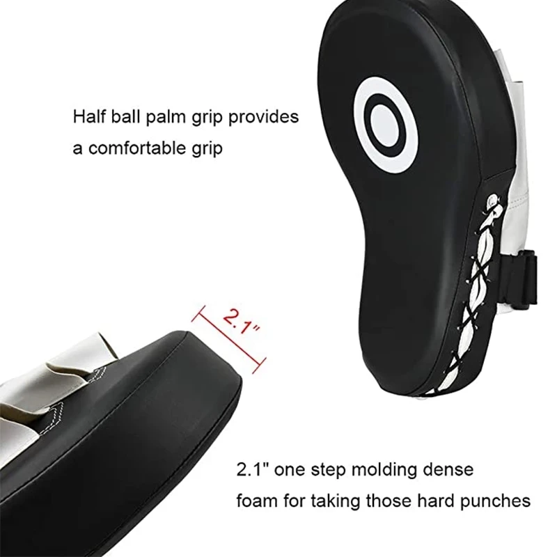 1/2 stücke Gebogene Boxsack Boxen Ausrüstung Fokus Boxsäcke Für Taekwondo Muay Thai Karate Erwachsene Kinder PU Ausbildung Pfoten Pads – Detail 3