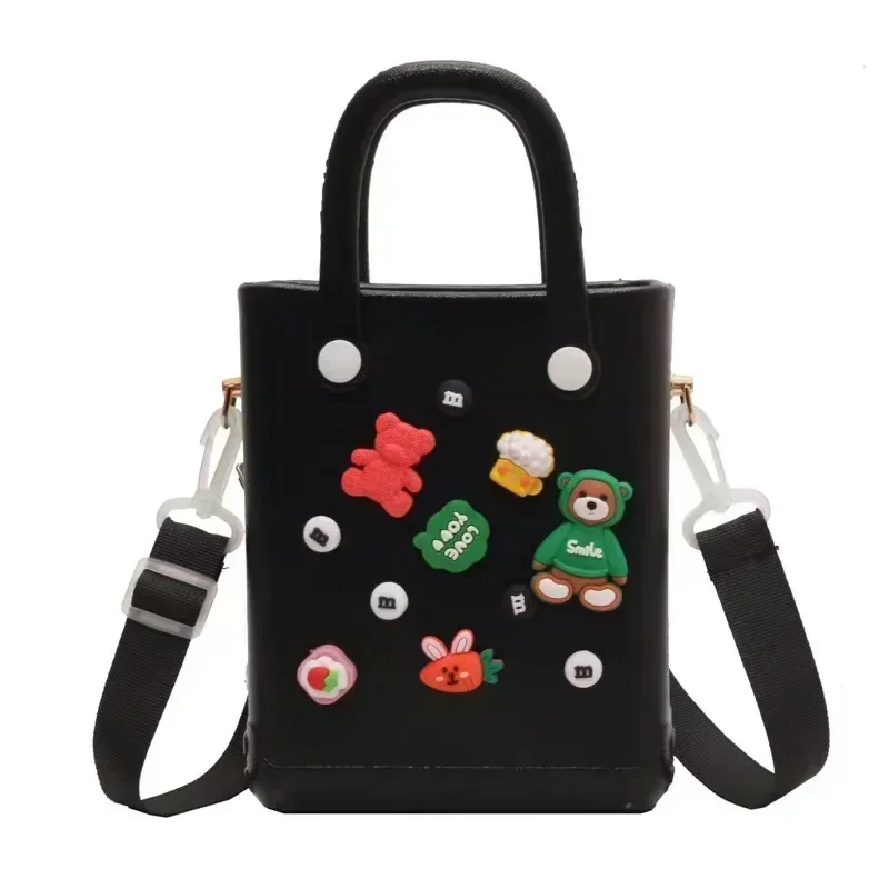 can be carried and stored，EVA beach bag,  mini small size, cross-border waterproof cartoon decorative bag handbags  hole bag,