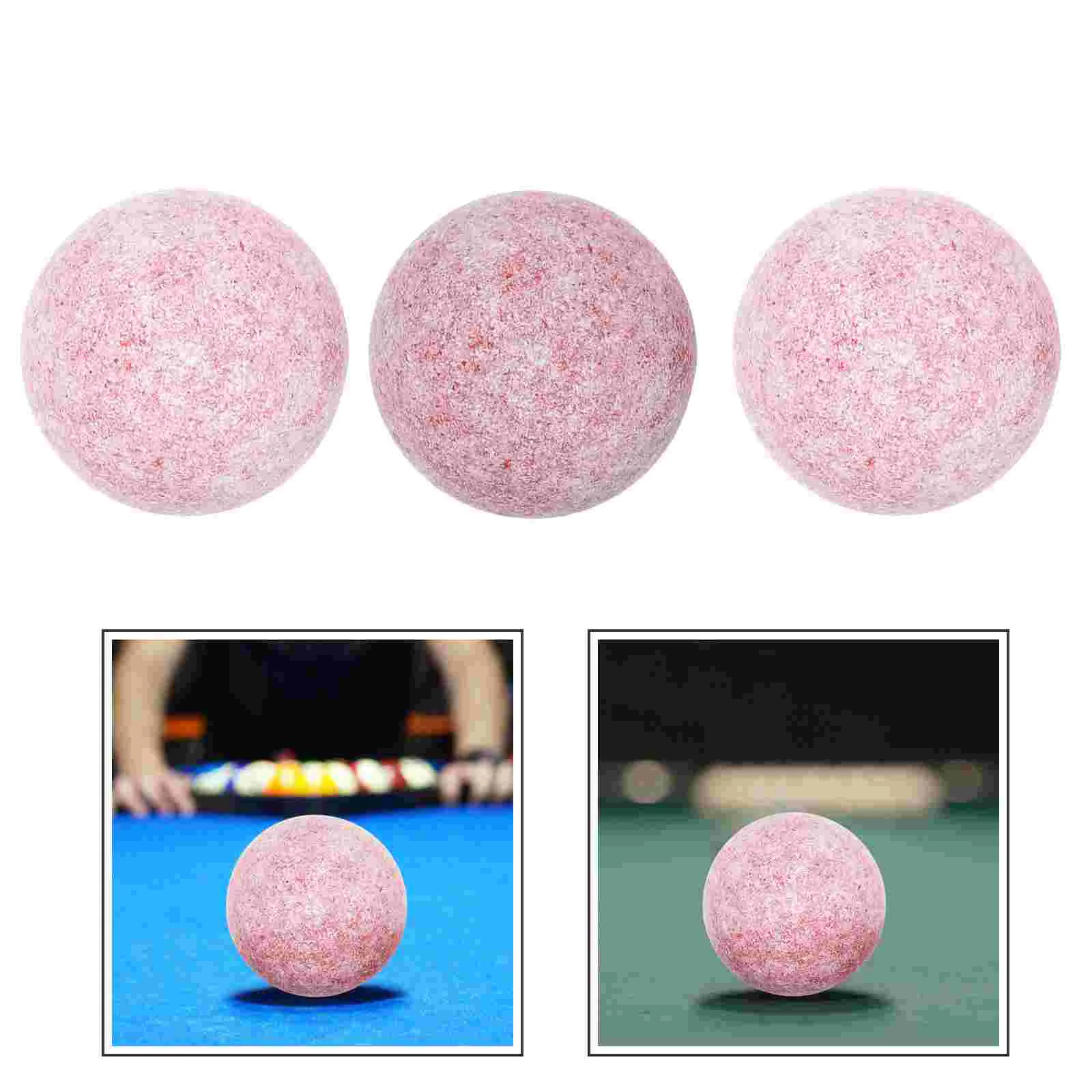 

3 Pcs Foosball Accessories Table Game Plastic Soccer Balls Supplies Mini Replacement Football Games Kids