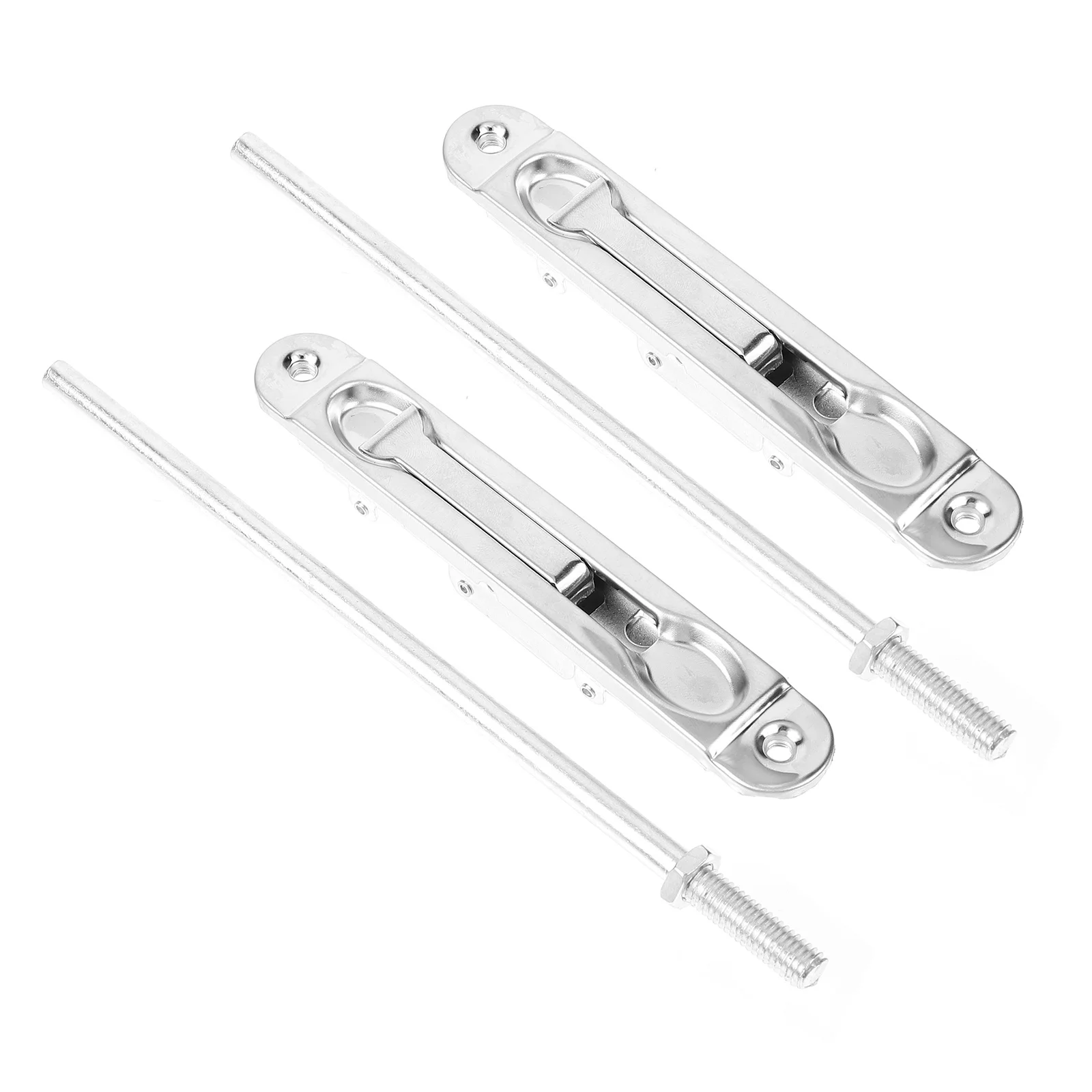 

2Sets Fireproof Door Bolt Stainless Steel Concealed Heavy Duty Spring Lock Security Latches for Gate Bathroom Door