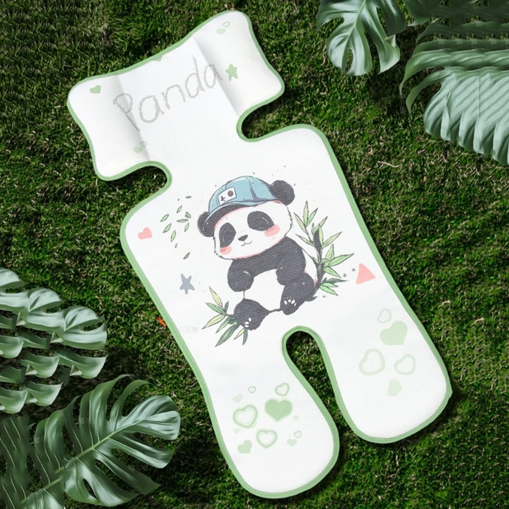 

Cartoon Animals Pram Cooler Mat Whale Rabbit Baby Stroller Mat Baby Strollers Accessory Soft Ice Silk Universal Seat Cushion