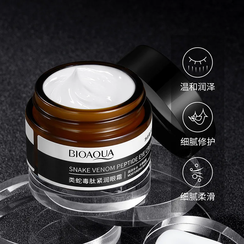 

Bioaqua Kind of Snake Venom Peptide Embellish Tight Eye Cream Moisturizing Fade Dark Circles Eye Grain Firming Eye Cream