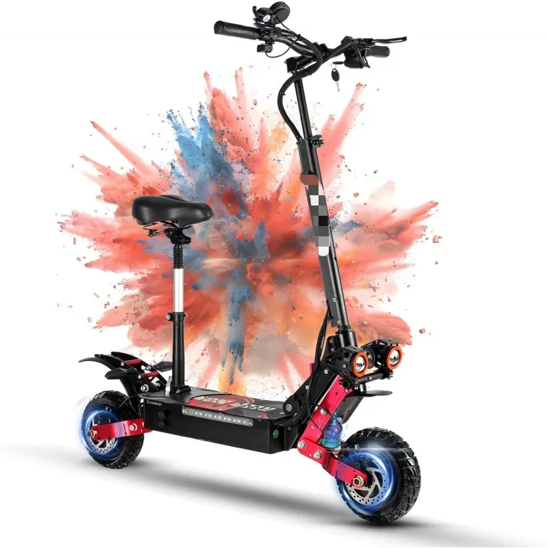 ZO01 PRO Electric Scooter, 2400W/1200W Motor Up to 42/39 MPH, 46/43 Miles Long Range Battery, Dual Hydraulic Brakes 10