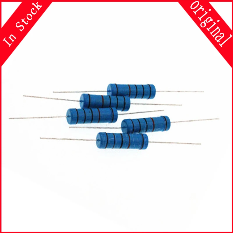 20pcs 1W Metal film resistor 1% 1R ~ 1M 2R 10R 22R 47R 100R 330R 1K 4.7K 10K 22K 47K 100K 330K  470K 1 2 10 22 47 100 330 ohm