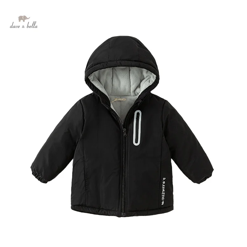 Dave Bella Children  Boys Girls Fashion Tops Outerwear 2024 Autumn Winter Casual Parkas Outdoor Warm DBJ15531-BT