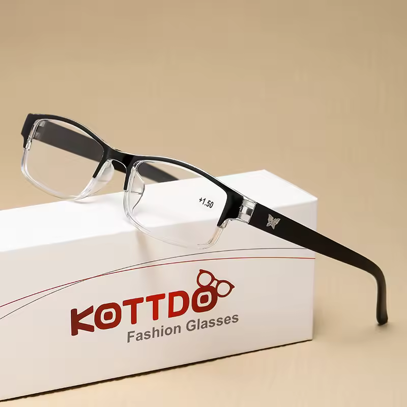 New Fashion Women Reading Glasses Butterfly Men Anti Blue Light Eyeglasses Presbyopia Hyperopia Eyewear +1.0 +1.5 +2.0 +2.5 +3.0