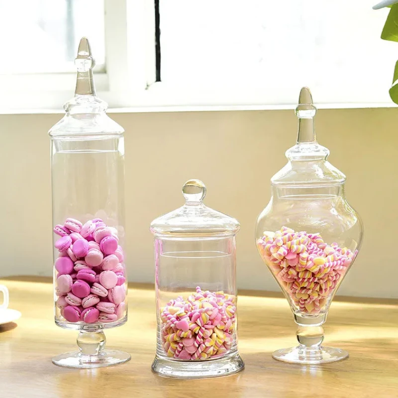 

Candy Jar Storage - Wedding Display & Decorative Glass Jars for Food Organization and Stylish Home Use