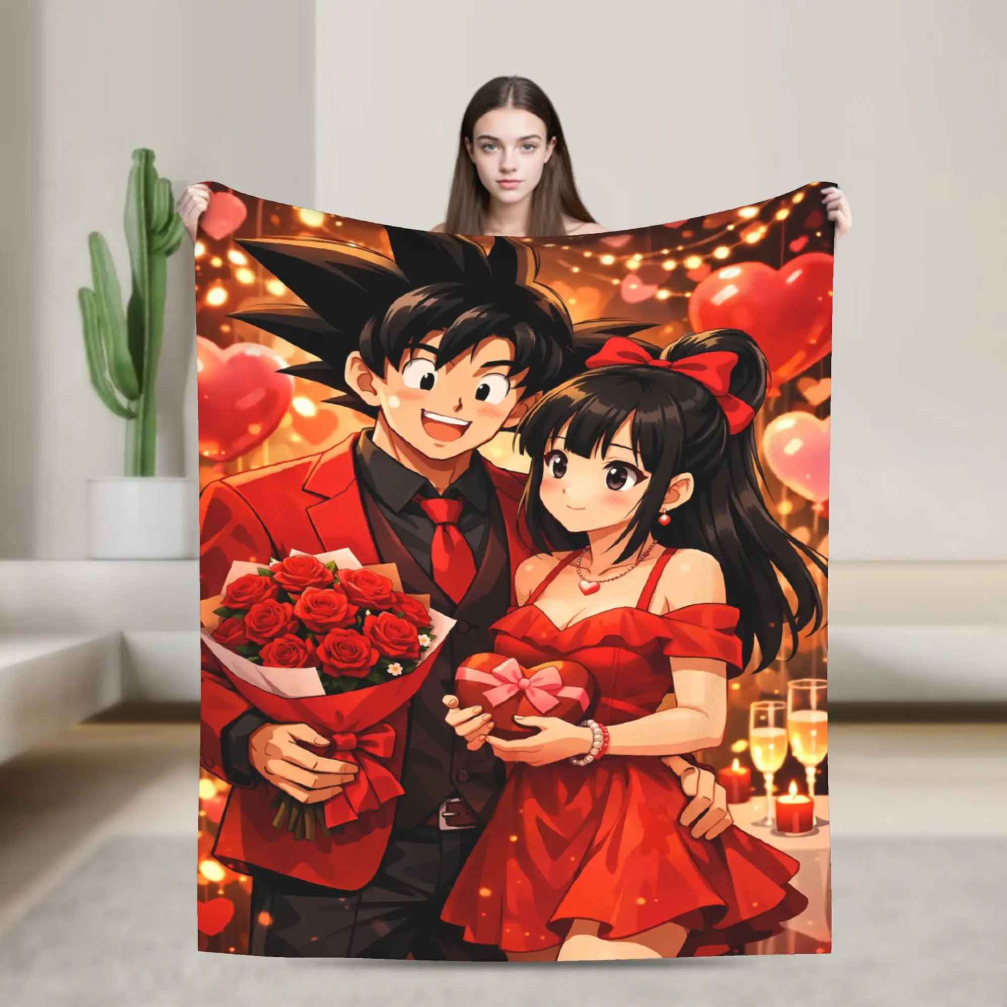 Group Shot D-Dragon B-Ball Anime Super Soft Blankets  Boy Girl Plush Throw Blanket Outdoor Flannel Bedspread Sofa Bed Cover