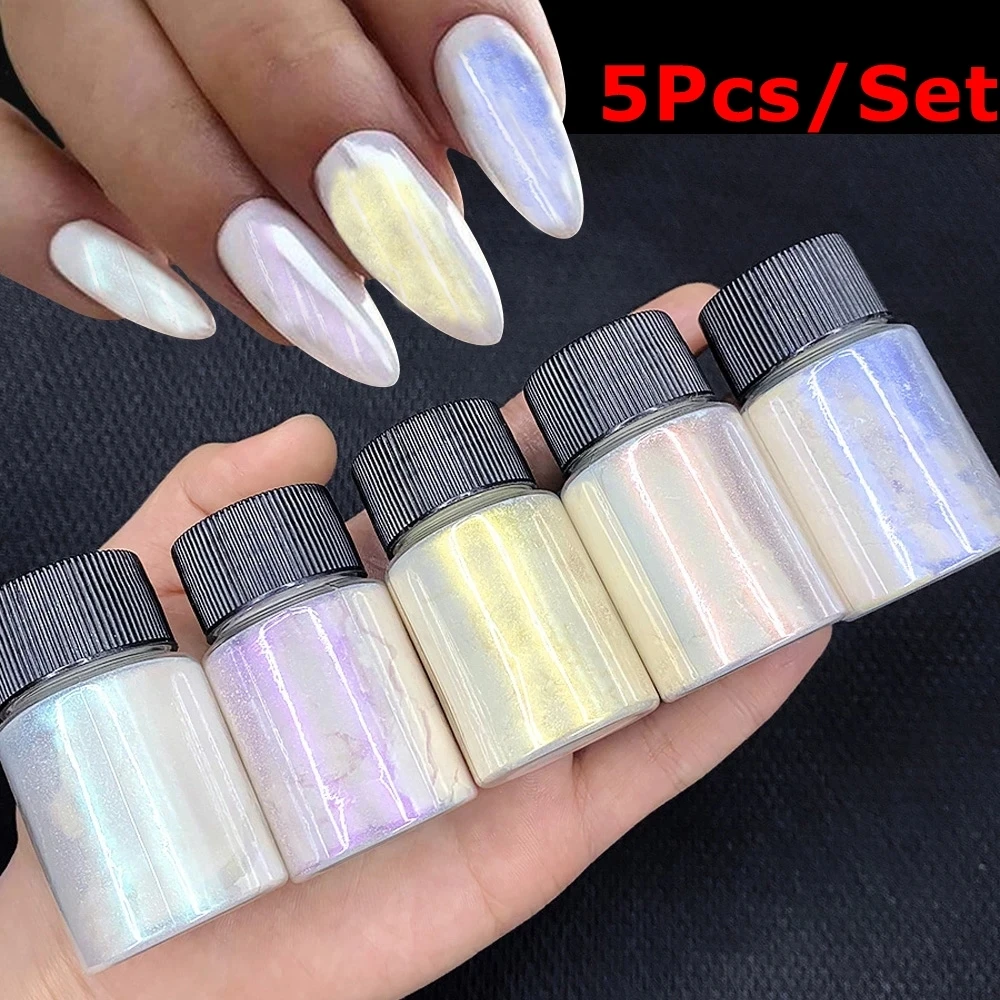 

6Color/Set Epoxy Resin Mineral Mica Pigment Nail Art DIY Eyeshadow Soap Mica Chrome Powder Fluffy Crystal Slime Filler Pigment