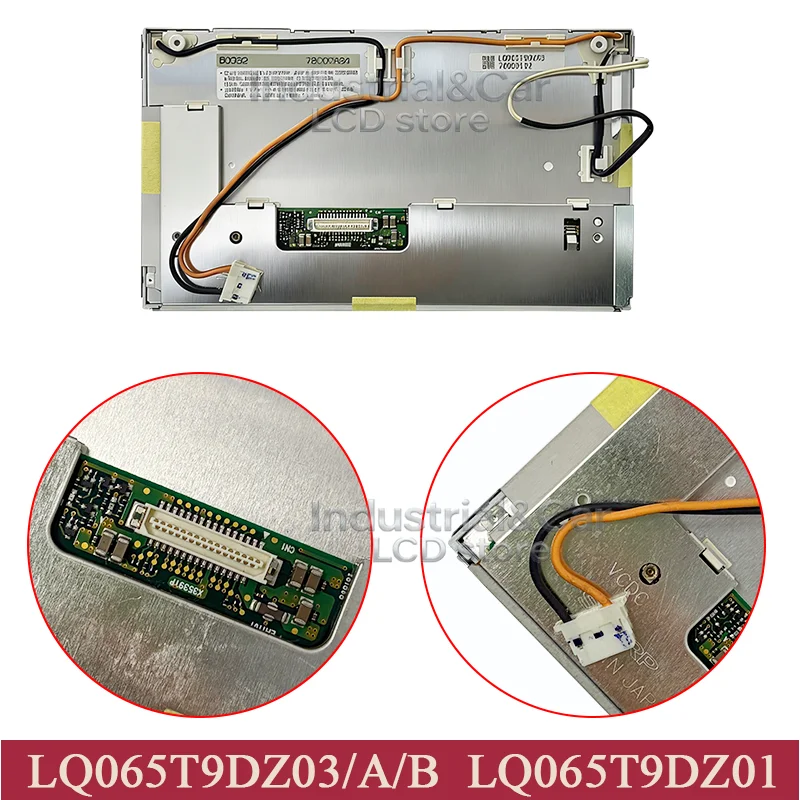 Original 6.5 inch LCD Dispaly Screen LQ065T9DZ03 LQ065T9DZ01 LQ065T9DZ03A LQ065T9DZ03B For BMWX5 750 Car Navigaiton Audio System