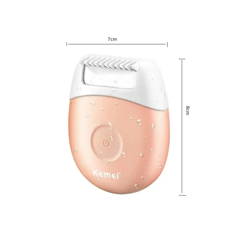 KM-3213 Portable USB Rechargeable Bikini Trimmer Wet Dry Lady Hair Remover Razor Electric Shaver for Women