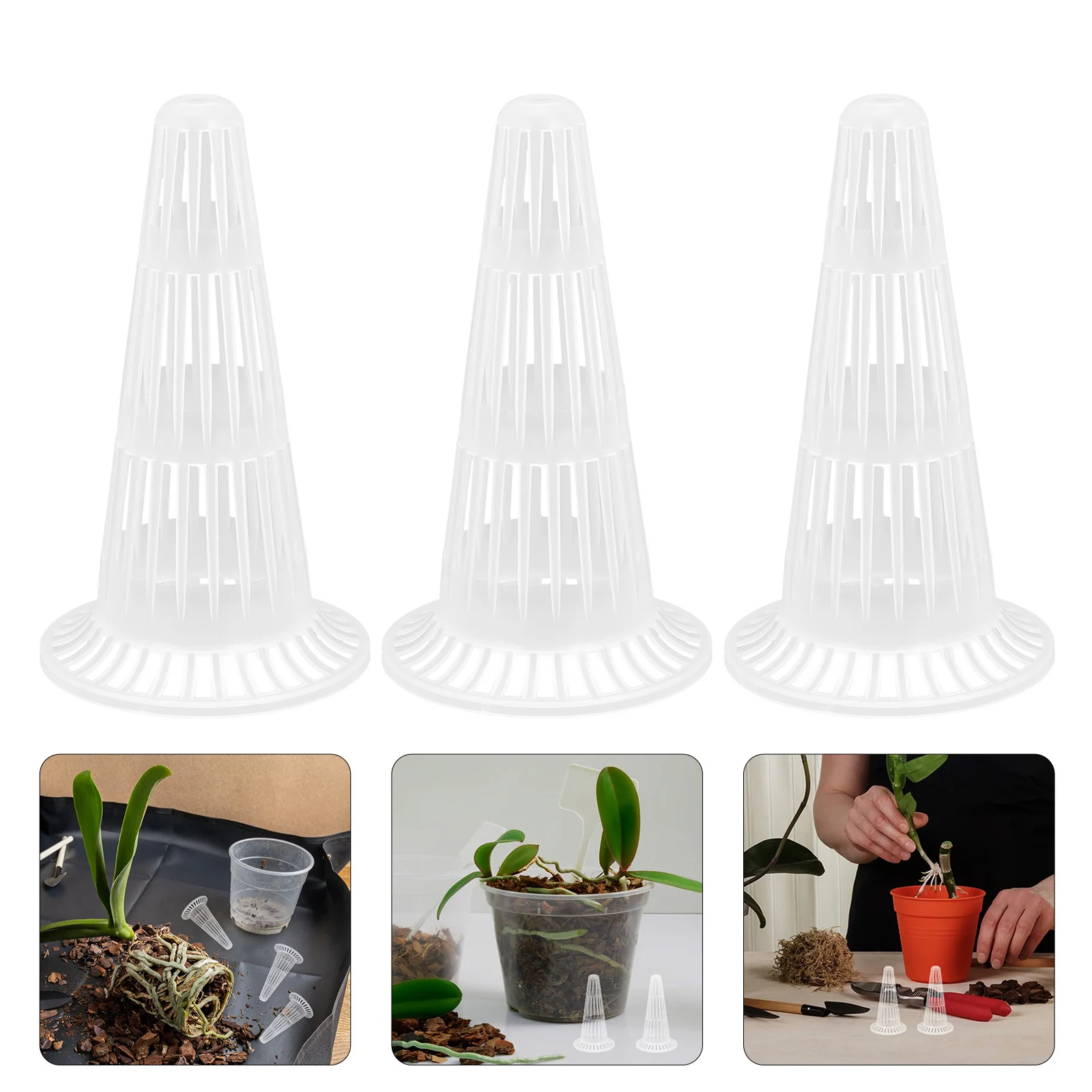 

10Pcs Plant Pot Hole Mesh Pads Durable PP Material Garden Flowerpot Accessories Air Permeable Soil Leakage Prevention