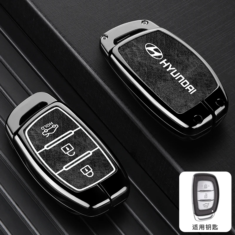

For Hyundai Tucson Santa Fe Rena Sonata Elantra Creta Ix35 Ix45 I10 I30 I40 Car Key Case Fob Cover Anti-Scratch Keyless Shell