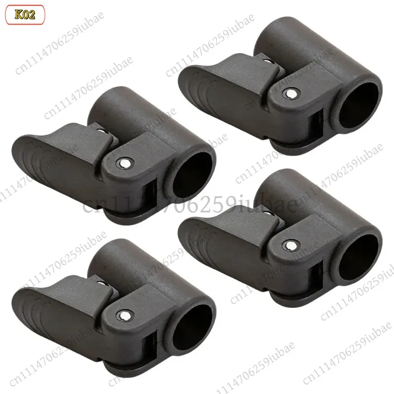 4pcs Adjustable Plastic Tent Pole Clamps for 22-25mm Canopy Caravan Awning Replacement Parts