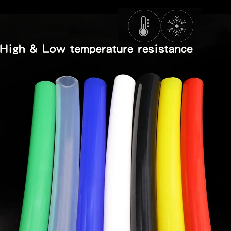 1/5M Silicone Tube ID 1 2 3 4 5 6 7 8mm Flexible Rubber Hose Thickness 1mm Food Grade Soft Milk Beer Drink Pipe Water Connector