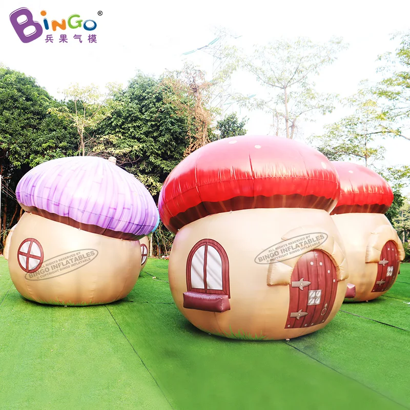 Advertising Event Decoration Inflatable Led Light Mushrooms Music Festival Giant Inflatable Mushroom House Tent