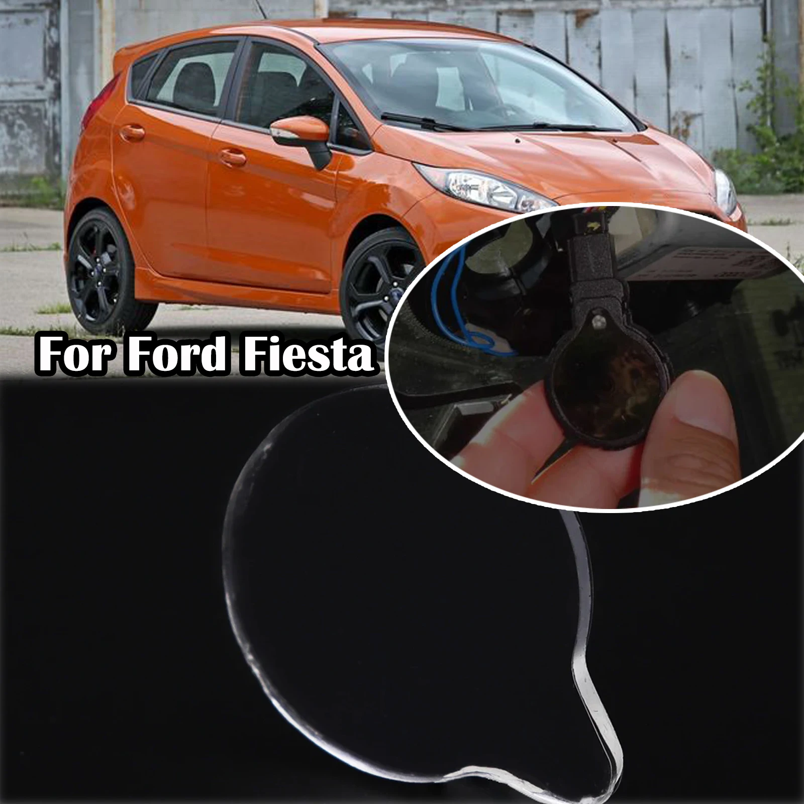 For Ford Fiesta MK7 Rain Light Sensor Gel Pad Adhesive Film Silicone Cushion Windscreen Chip Repair Kit Multi-Purpose Tape 17-