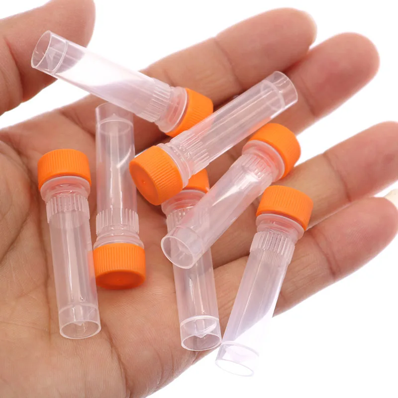 Experimental Equipment 1.5ML Silicone Gasket Plastic Transparent Tube Sample Storage Container Centrifuge Tube Without Scale