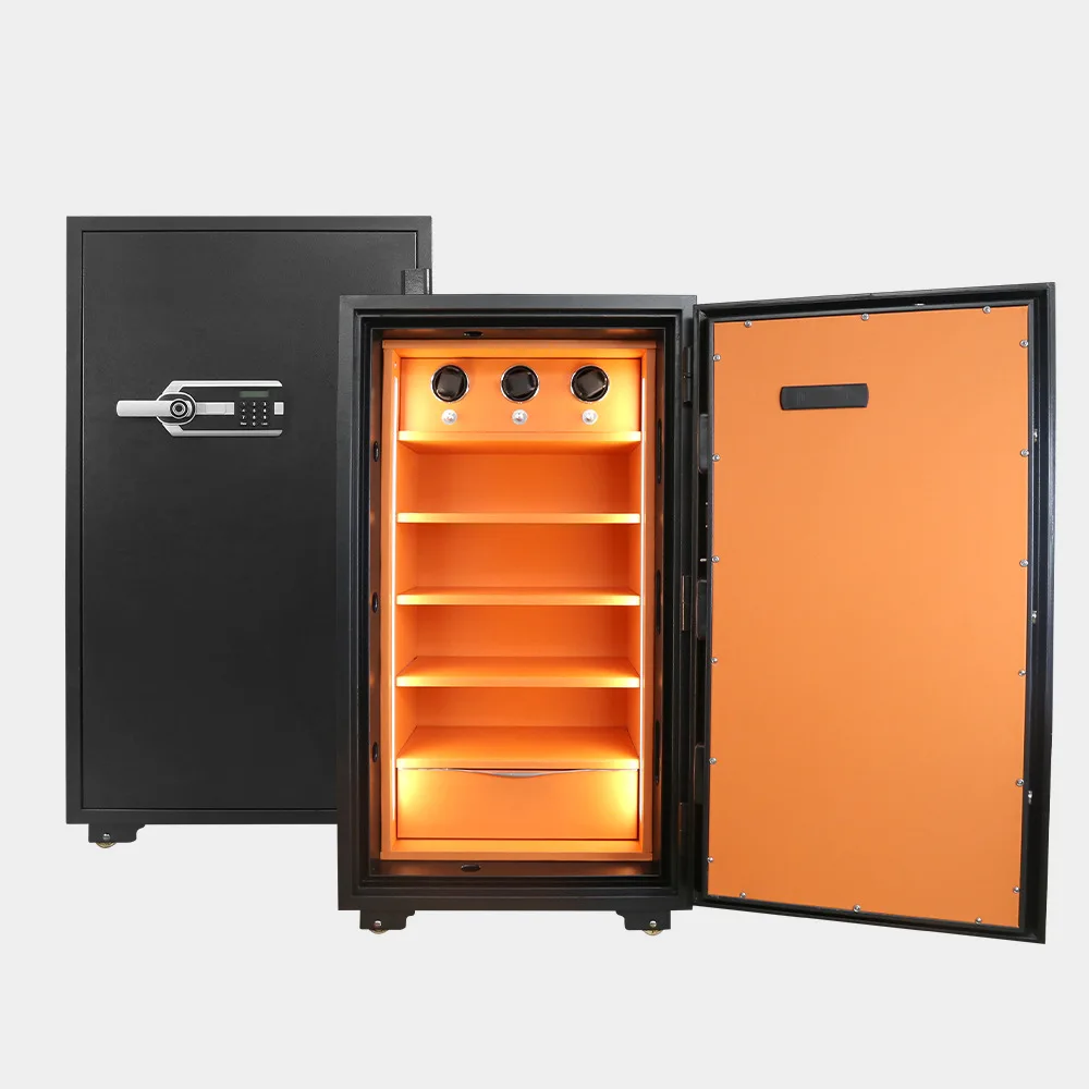 

120Cm household all-steel fireproof safe, semiconductor fingerprint password, heavy-duty safe with watch shaker