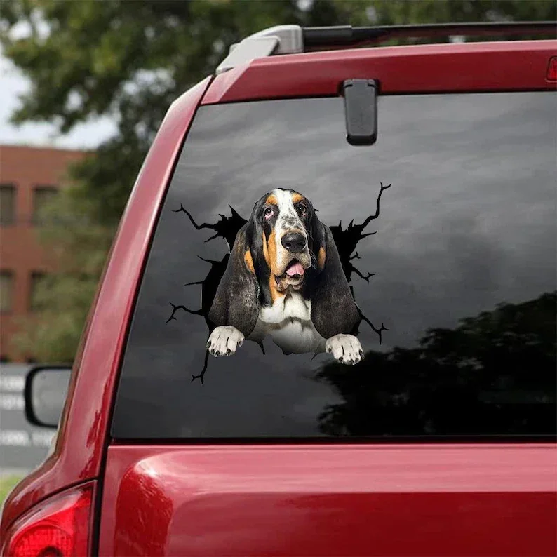 Basset Hound Aufkleber-passt autos, Windows, Laptops und jeder glatten oberfläche, Basset Hound Aufkleber, nach Basset Hound Aufkleber, Ani