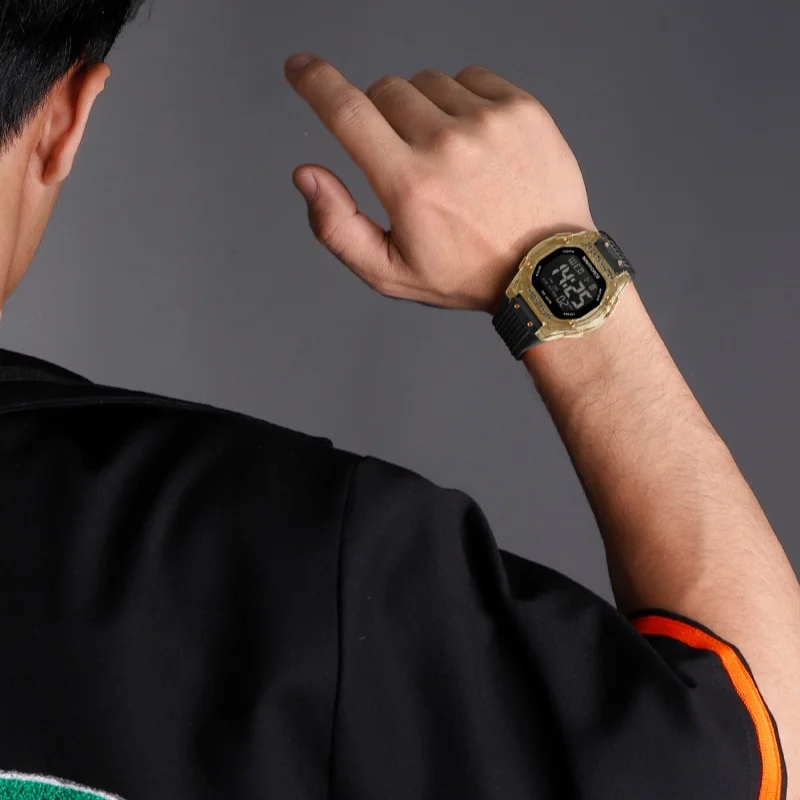 Naviforce 7113 Reloj cronógrafo electrónico de colores para hombre 5ATM Reloj con retroiluminación LED con pantalla de fecha y vitalidad resistente al agua