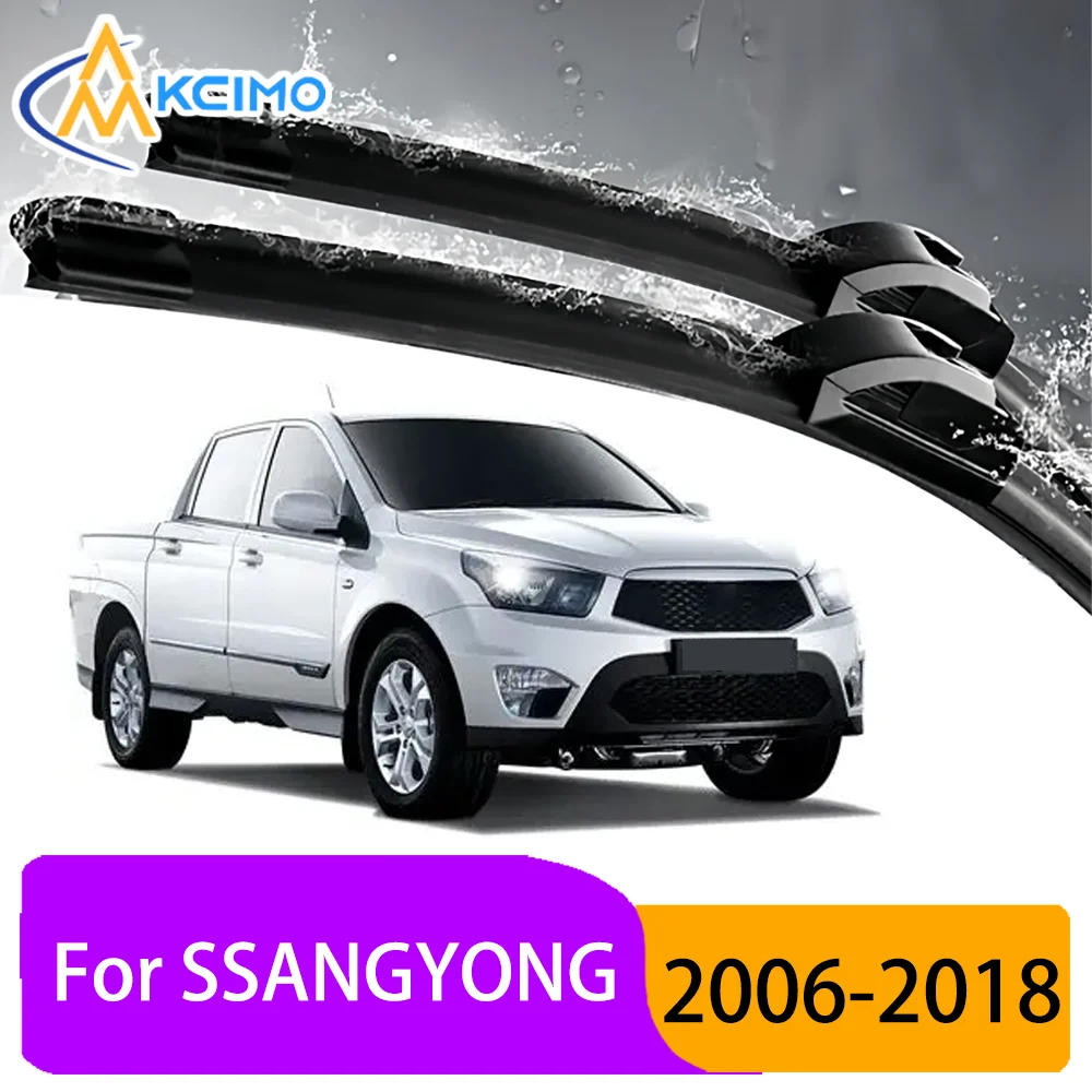 

For SSANGYONG Actyon Sports 2006-2018 2007 Durable Slient Front Wiper Blades Car Windscreen Windshield Window Wiper Accessories