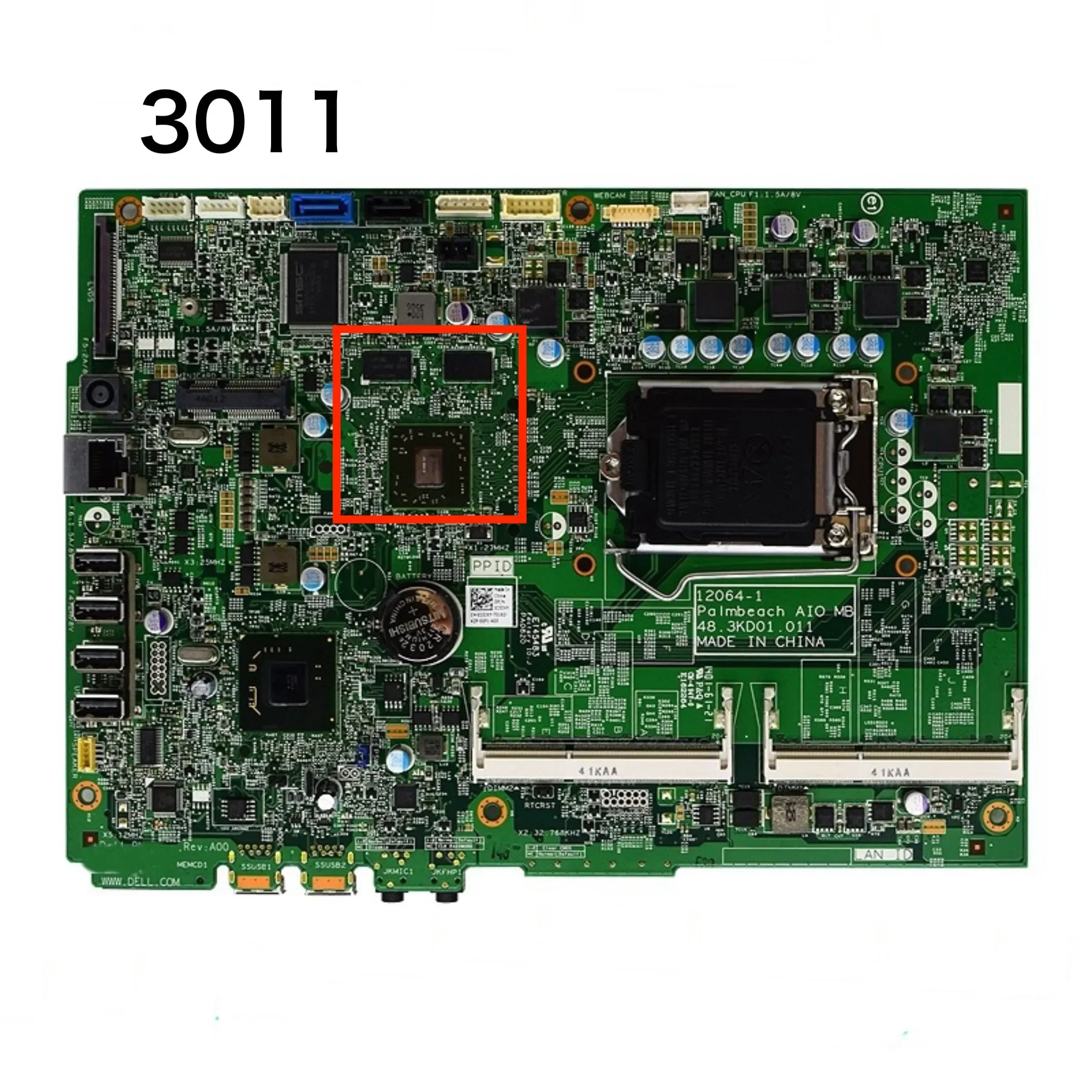 12064-1 For DELL OptiPlex 3011 All-in-one Motherboard CN-025JXY 025JXY 25JXY Mainboard 100% Tested OK Fully Work Free Shipping