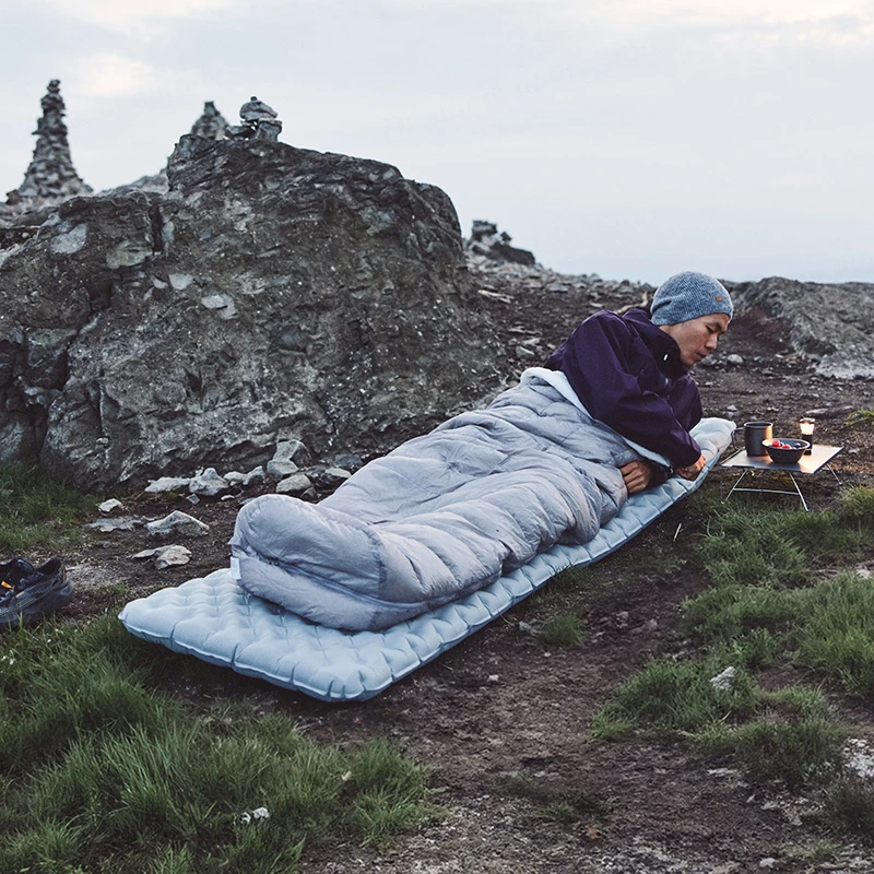 Naturehike mata kempingowa 3.2 wysokiej wartości R nadmuchiwana poduszka ultralekki przenośny składany mata do spania nylonowy karimata plażowy TPU