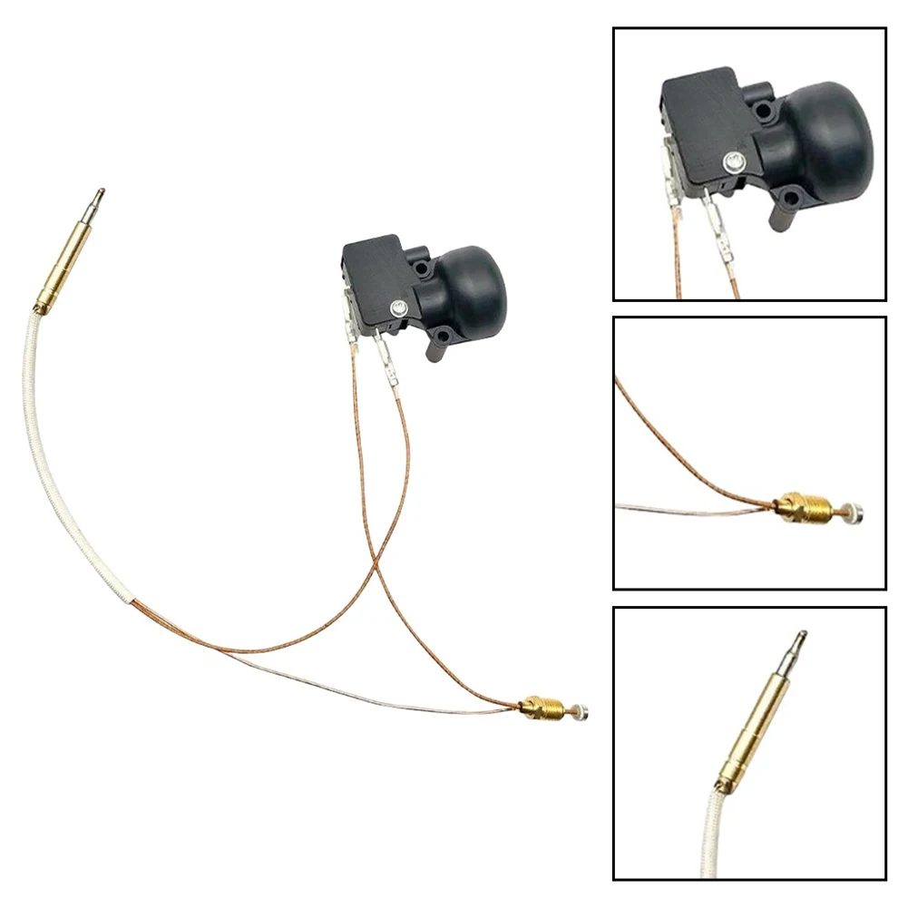 Thermocouple Assembly with Mechanical Tip-Over Safety Feature Compatible with Common Outdoor Propane Heater Designs