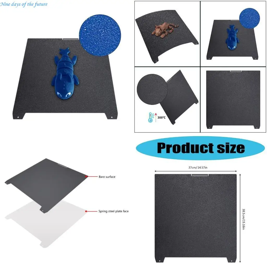 

PEI Frosted Build Plate с двумя боковой текстурированной сборкой сборки 370x370 мм для K2 E65A