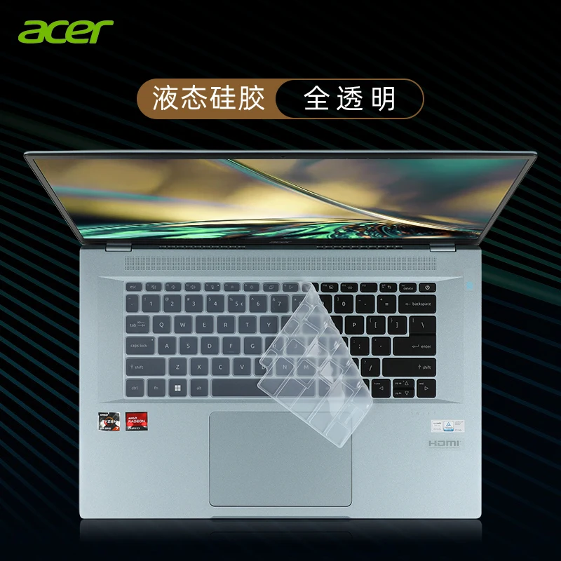

Silicone Laptop Keyboard cover Protector for ACER SWIFT EDGE 2022 SFA16-41 R7SU R76RR74U R4B1 A76Z/K 16 inch