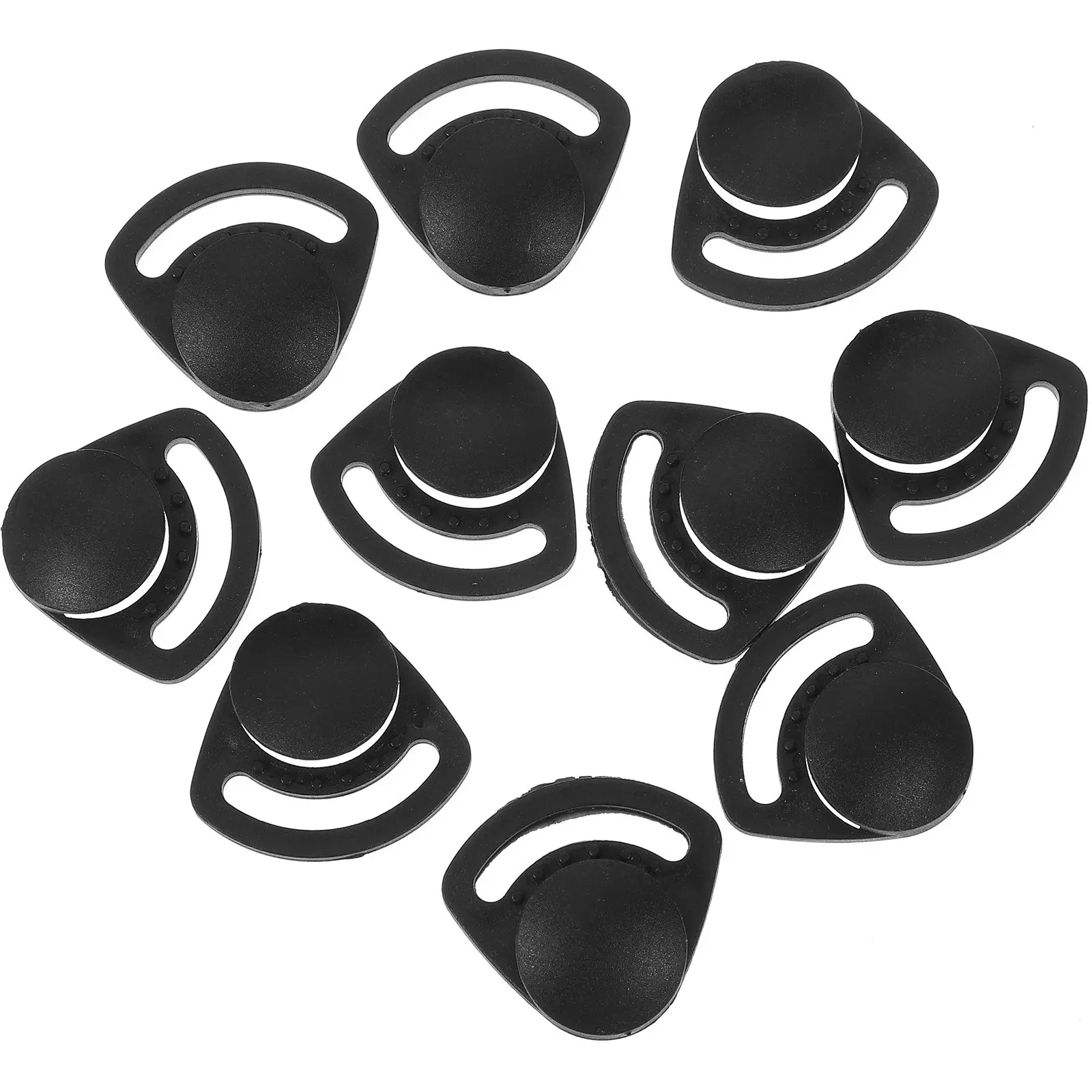 

10 шт. Заменяемые пряжки для ремешка на подбородок для каски, материал АБС, простая установка, быстросъемные, запчасти для ремонта ремня безопасности