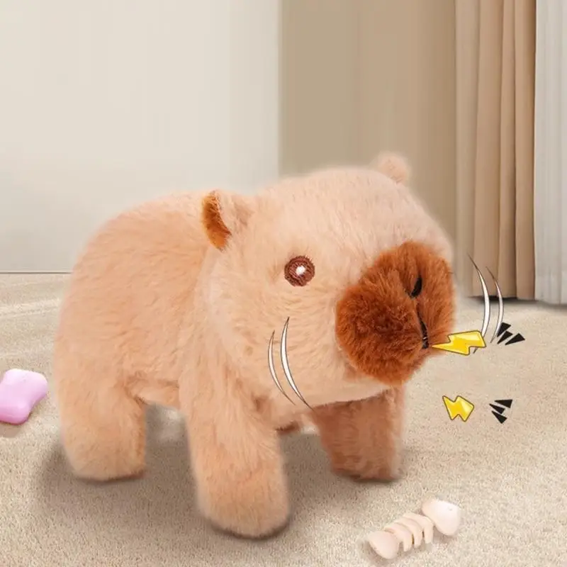 Walking Electric Plush Pet Toy with Realistic Sound Lovely Animal Dolls for Boys and Girl Fine Motor Skills