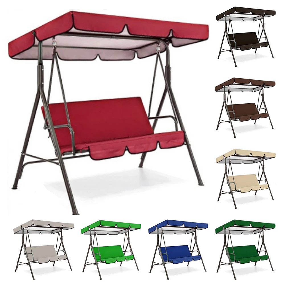 Ersatz-Überdachung für Gartenschaukelsitz, wasserdichter Sonnenschutz, Markisenabdeckung, Ersatz für Schaukelüberdachung für den Außenbereich, Terrasse, Garten