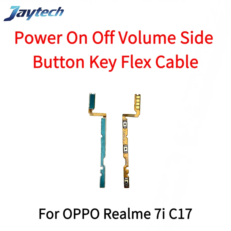10PCS For OPPO Realme 7i 8 10 C15 C17 C20 C21Y C25Y C30 C33 C55 C65 C67 Power on/off Volume Key Button Flex Cable Ribbon